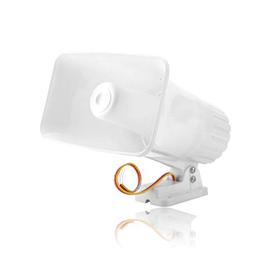 Sirena de alarma de 12 V para la seguridad en el hogar Sistema de alarma de advertencia de Althorn de doble tono con conexión de cable de 150dB con Shell ignífugo, Adecuado para Alarma Host / Alarma Sirena de alarma de 12 V para la seguridad en el hogar Sistema de alarma de advertencia de Althorn de doble tono con conexión de cable de 150dB con Shell ignífugo, Adecuado para Alarma Host / Alarma