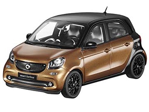 Smart Forfour (W453) - Maqueta de coche (escala 1:18), color negro y marrón