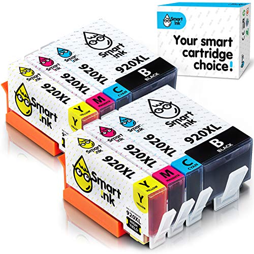 Smart Ink Reemplazo Compatible del Cartucho de Tinta HP 920 XL 920XL High Yield Pack (2BK & 2C/M/Y) para Officejet 6000 6500 6500A 7000 7500A Smart Ink Reemplazo Compatible del Cartucho de Tinta HP 920 XL 920XL High Yield Pack (2BK & 2C/M/Y) para Officejet 6000 6500 6500A 7000 7500A