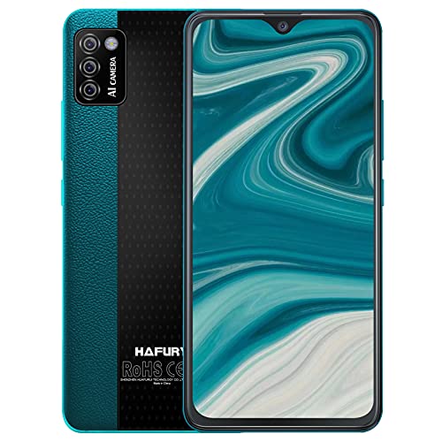 Smartphone Libre 4G, HAFURY Teléfono Móvil Android 10.0 Cámara Trible 13MP+0.3MP+0.3MP, Dual Sim Desbloqueo Facial, Pantalla 5.5 Pulgada FHD 3100mAh, 2GB RAM+16GB ROM (Ampliable hasta 128 GB), Verde