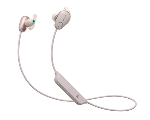 Sony WISP600NP.CE7 - Auriculares deportivos inalámbricos (modo sonido ambiente, cancelación de ruido, Bluetooth y NFC), color rosa