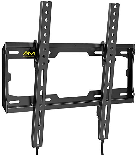 Soporte de Pared para TV Alphamount - Soporte Inclinable para TV para la Mayoría de Televisores Planos y Curvos de 23 a 55 Pulgadas de hasta 45 kg, VESA Máximo de 400 x 400 mm