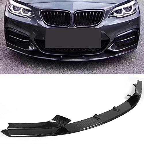 Spoiler Delantero, Fibra de Carbono Frontal Delantero para Parachoques Spoiler Spoiler Chin para BMW 2 Series F22 M Sport Coupe Convertible 220i 230i 235i 2014-2017 Dos Estilo,Style 2