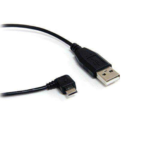 StarTech.com UUSBHAUB6RA - Cable Micro USB de 1,8m - A a Micro B Acodado a la Derecha - Cable de Recarga y Datos para Teléfonos Móviles