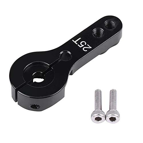 Tbest Servo Cuerno con Tornillo, 5 Colores 25mm 25T Dientes Medio Servo Cuerno Brazo RC Accesorio para Futaba/Ace/TowerPro MG(Negro) Tbest Servo Cuerno con Tornillo, 5 Colores 25mm 25T Dientes Medio Servo Cuerno Brazo RC Accesorio para Futaba/Ace/TowerPro MG(Negro)
