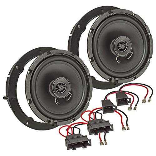 tomzz Audio 4049-000 - Kit de montaje de altavoces para Seat Altea MII, Ateca Toledo Ibiza (sistema coaxial de 165 mm, TA16.5 Pro)