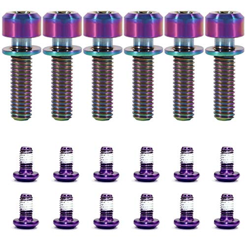 Tornillo de Vástago de Bicicleta de Titanio Hexagonal Tornillo de Soporte Tornillos Cónicos Tornillo de Tapa Superior con Arandelas Set para Bici de Montaña Tornillos de Potencia y Manillar M5 x 18 mm Tornillo de Vástago de Bicicleta de Titanio Hexagonal Tornillo de Soporte Tornillos Cónicos Tornillo de Tapa Superior con Arandelas Set para Bici de Montaña Tornillos de Potencia y Manillar M5 x 18 mm