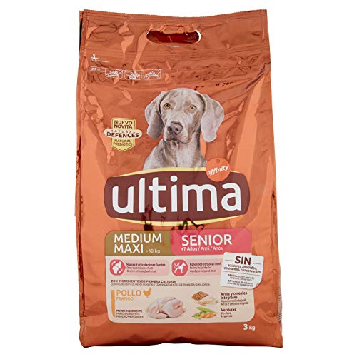 Ultima Pienso para Perros Medium Maxi Senior con Pollo - 3000 gr