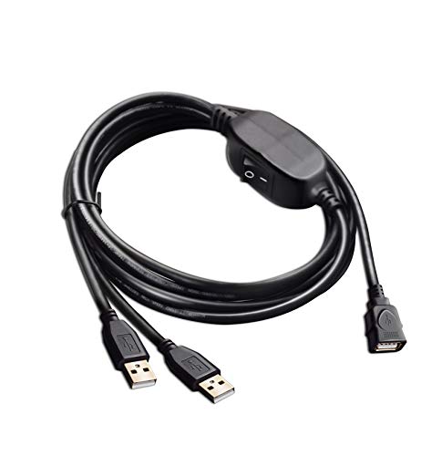 USB Splitters-baolongking USB 2.0 1 hembra a 2 macho Y Splitter 2 puertos Hub Cable adaptador (con cable de impresión USB 1.5m) USB Splitters-baolongking USB 2.0 1 hembra a 2 macho Y Splitter 2 puertos Hub Cable adaptador (con cable de impresión USB 1.5m)