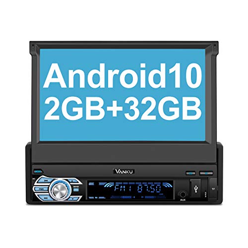 Vanku Android 10 Radio 1 DIN con GPS, 2+32GB Autoradio Navegador Soporte Bluetooth, Control Volante, WiFi, USB, SD, Subwoofer, Mirror-Link, con 7” Pantalla Táctil Vanku Android 10 Radio 1 DIN con GPS, 2+32GB Autoradio Navegador Soporte Bluetooth, Control Volante, WiFi, USB, SD, Subwoofer, Mirror-Link, con 7” Pantalla Táctil