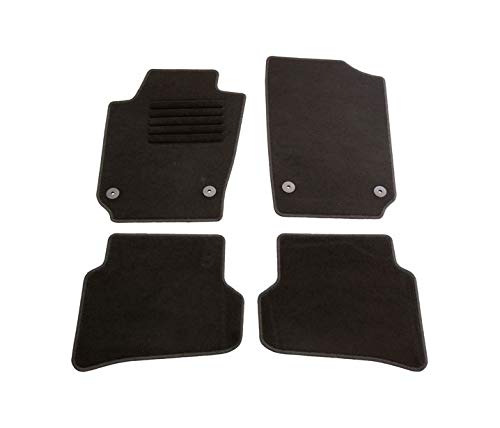 VD128 - Juego de alfombrillas de terciopelo para todo tipo de clima, sin olor, 4 piezas, compatible con Seat Ibiza 6J, 3 puertas, 5 puertas, 2008-2017, Ibiza ST 2010 2011 2012 2013 2014 2015 2016 2017