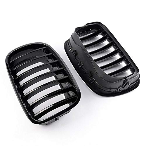ZHANGJN Rejilla de riñón, capó de Coches Ridney Sport Grills Glossy Black Par For-BMW X5 X6 E70 E71 2007-2013 ZHANGJN Rejilla de riñón, capó de Coches Ridney Sport Grills Glossy Black Par For-BMW X5 X6 E70 E71 2007-2013