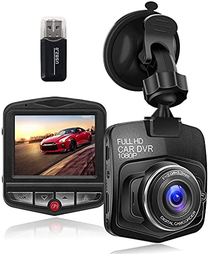 Zhiroad Cámara de Coche Grabadora Dash CAM 1080P Full HD,Visión Nocturna,G-Sensor,Monitor de Aparcamiento,Grabación en Bucle,Detección de Movimiento,Fácil instalación