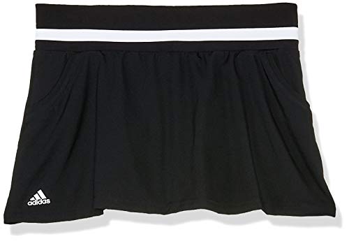 adidas Falda de tenis para mujer, color negro, talla grande