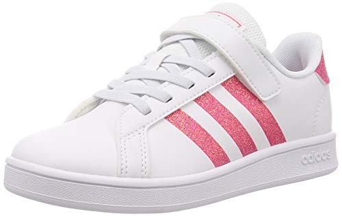 Adidas Grand Court C, Zapatos de Tenis, FTWR White/Real Pink S18/FTWR White, 29 EU
