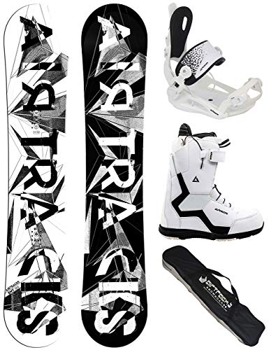 AIRTRACKS Snowboard Set (Paquette Completo) Tabla BWF Mujer 145 + Fijaciones Master W Fastec + Snowboardboots Savage W 37 + SB Bag
