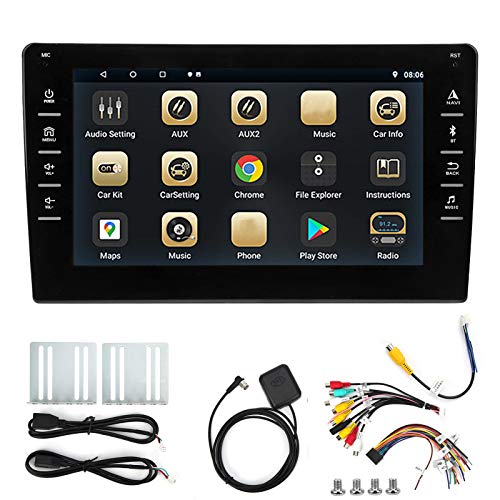 Akozon 8 Pulgadas Estéreo de automóvil con HiFi, WiFi, Bluetooth, GPS, 16 GB Cuatro nucleos 1080P HD Coche Multimeda Player, Mirror Link (Android/iOS), Cámara de visión Trasera