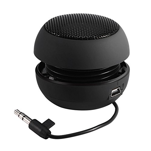 Altavoz portátil, mini altavoz ligero de viaje fuerte bajo con conector de audio de 3,5 mm incorporado 180 mAh batería recargable para iPod, teléfono móvil, MP3, MP4, PC, etc. (negro) Altavoz portátil, mini altavoz ligero de viaje fuerte bajo con conector de audio de 3,5 mm incorporado 180 mAh batería recargable para iPod, teléfono móvil, MP3, MP4, PC, etc. (negro)