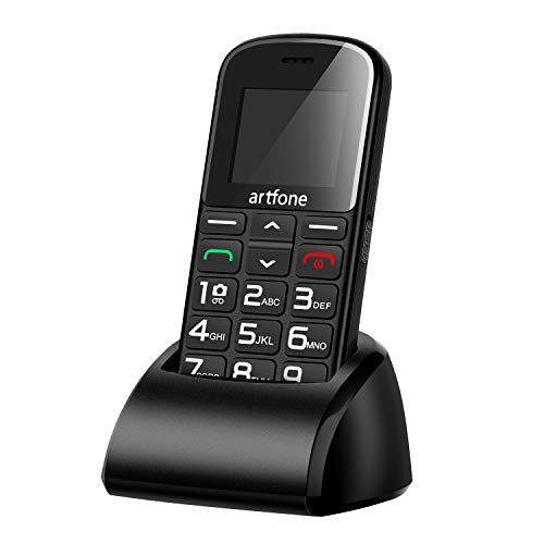 Artfone CS182 Teléfono Móvil con Teclas Grandes para Mayores con SOS botón.