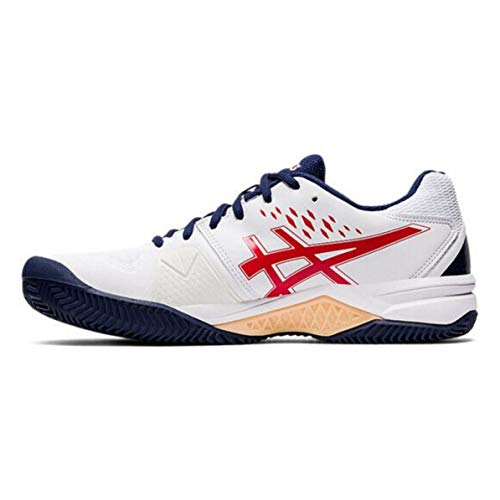 ASICS Gel-Challenger 12 Clay, Zapatillas Deportivas Hombre, Classic Red/White, 46 EU