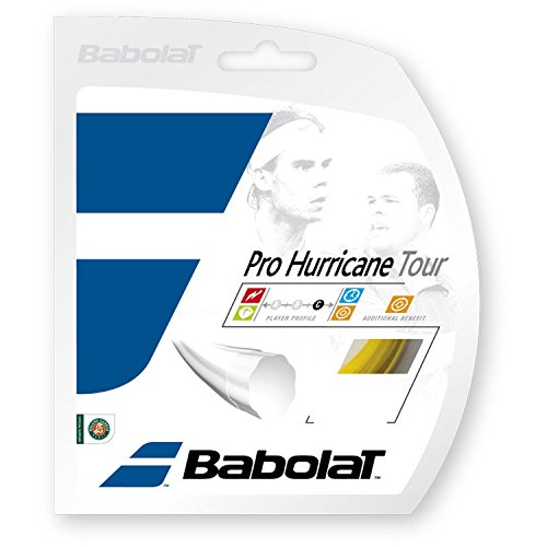 Babolat Pro Hurricane Tour 12M Cordaje de Tenis, Unisex Adulto, Amarillo, 130