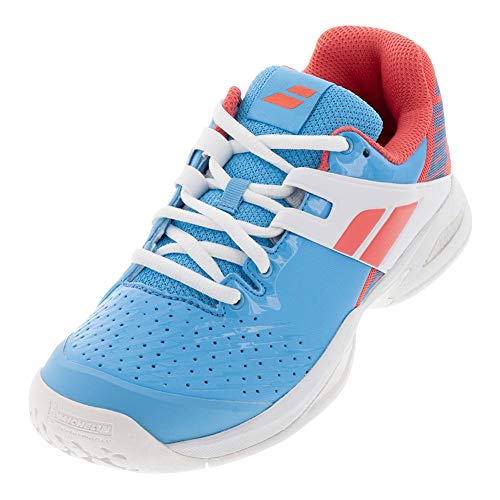 Babolat Propulse Allcourt - Zapatillas de Tenis Unisex para niños, Color Azul Claro y Blanco, Unisex Adulto, Zapatillas de Tenis, Azul Cielo Rosa, 38 EU