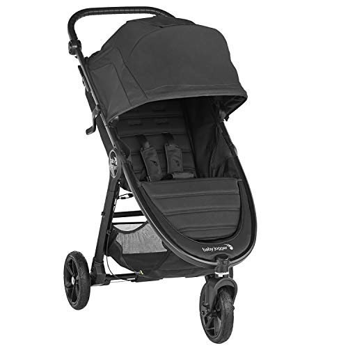 BABY JOGGER City Mini Gt2 Duo Slate - Cochecito Todo Terreno De 3 Ruedas + Capazo + Barra Delantera, Negro, INDIVIDUAL