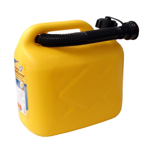 Bidón de gasolina de 5 Litros, PVC amarillo, aprobado por la ONU