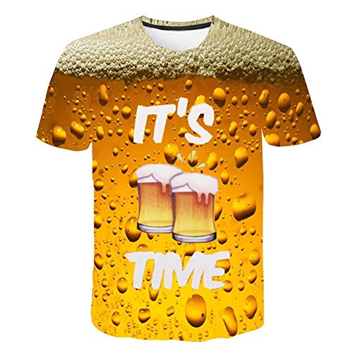 Camiseta Camiseta Única De Hip Hop Camisetas para Niños Camisetas Populares para Hombres Camisetas De Cerveza con Estampado Exclusivo Ropa De Verano Top C-T2_Metro