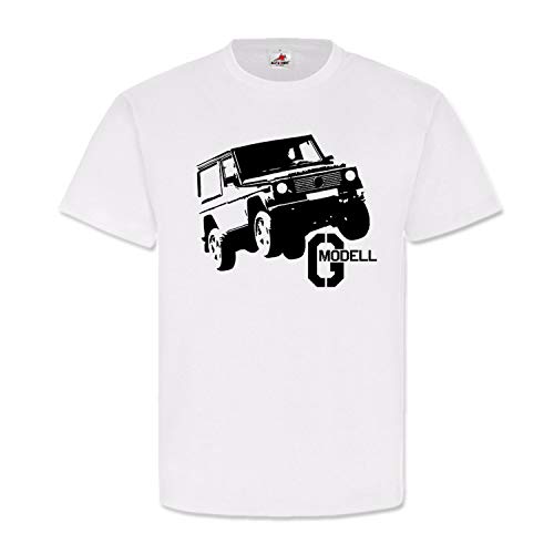 Camiseta con diseño de lobo y texto en inglés "G Fahren G-Modell Wolf todoterreno BW Diesel Oldtimer SUV T Shirt #18334 Blanco XXXXL