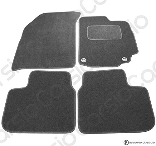Carsio CARP-CUT-3249-(32 x 2) Alfombrillas Negras a Medida para Suzuki SX4 2006 a 2014-juego de 4 Piezas