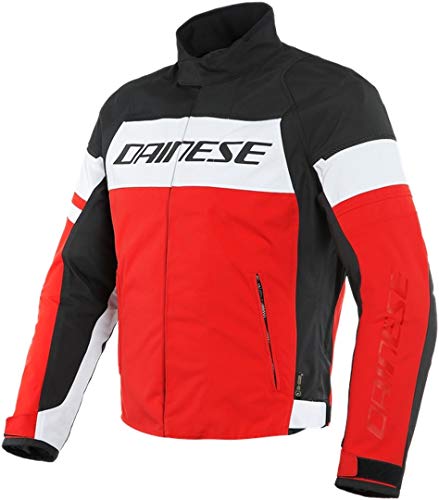 Chaqueta Hombre DAINESE SAETTA D-Dry Blanco Negro Rojo Tamanho 50