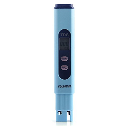 COLOMETER Medidor de TDS HM Digital de Calidad del Agua para Filtro Osmosis inversa Probar Rango de medición de 0 a 9.990 ppm TDS