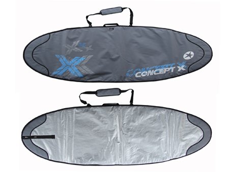 Concept X Funda para tabla de Snowboard Rocket: Tamaño interior: 258 x 76