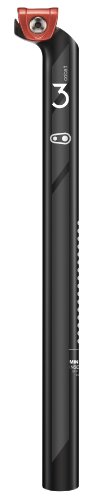 CRANKBROTHERS Tija de sillín para Bicicleta de Grava y Cobalto XC, Color Negro/Rojo, tamaño 400/31.6/0mm