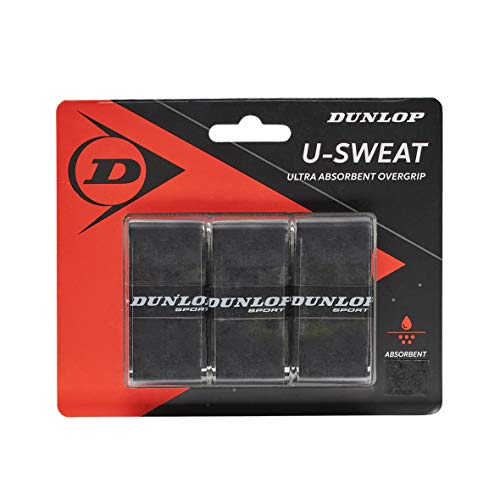 Dunlop 613270 Grip de Tenis, Unisex-Adult, Negro, Talla Única