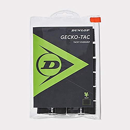 Dunlop Sports Gecko-Tac - Bolsa para tenis (12 agarraderas), color negro