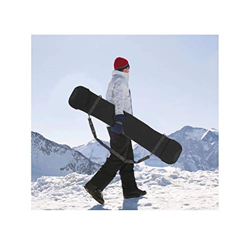 FJSC Bolsa De Esquí Profesional, Bolsa De Viaje para Esquís Completamente Acolchada, para Esquís Y Bastones De hasta 145 Cm / 155 Cm, Resistente Al Agua, Negro 155cm