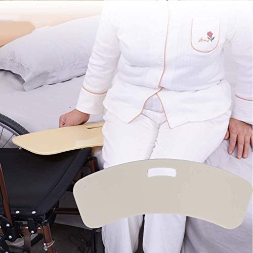 FLJMR Tabla de Transferencia con Orificios para Las Manos, Tabla de Transferencia Deslizante Move Assist para Pacientes Ancianos y discapacitados de la Silla de Ruedas a la Cama, bañera, automóvil