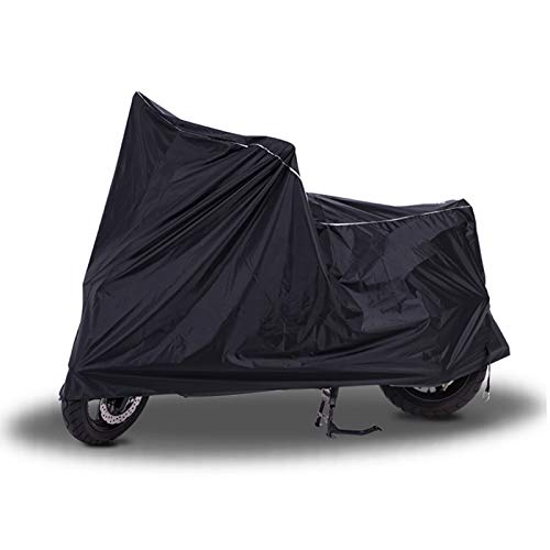 Fundas para motos Compatible con la cubierta de moto TGB X-MOTION 125, protector solar a prueba de viento impermeable a prueba de polvo, cubierta de moto universal negro ( Size : L(240*100*125CM) )