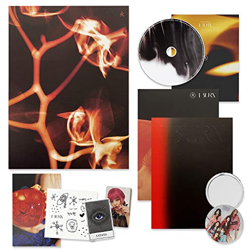(G)I-DLE 4th Mini Album - I BURN [ FIRE ver. ] CD + Booklet + Lyric Paper + Mini Poster + Postcard + Photo Card + Lucky Card + Sticker