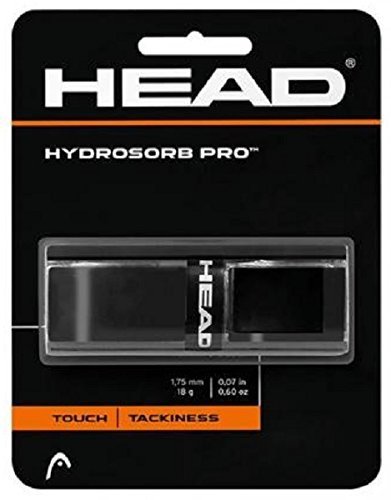 Head - Basis-Griffband Hydrosorb Pro - Touch Tackiness - schwarz - 1 Stück - optimale Schweiß-Absorption, extra griffige Elastomer-Oberfläche