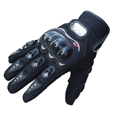 heekpek Hombres Deportes de Rock Negro Cortos Guantes Moto de la Motocicleta