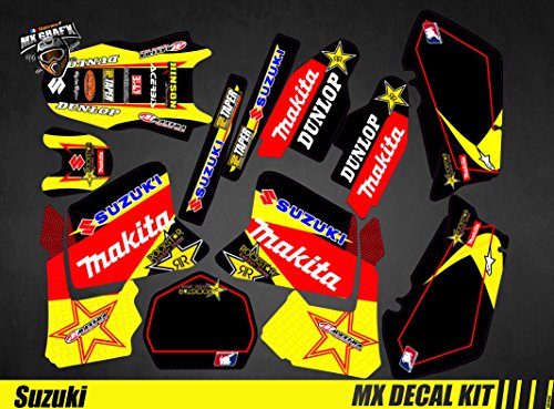 Kit de decoración para moto / MX Decal Kit Suzuki RM – Makita