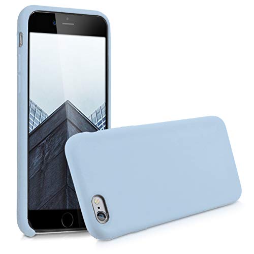 kwmobile Funda Compatible con Apple iPhone 6 / 6S - Funda Carcasa de TPU para móvil - Cover Trasero en Azul Claro Mate