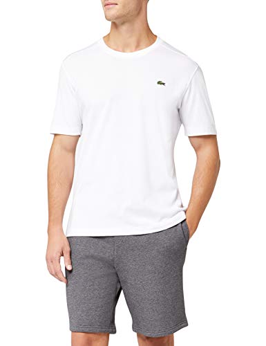Lacoste TH7618, Camiseta para Hombre, Blanco (Blanc), XXXX-Large (Talla del fabricante: 9)