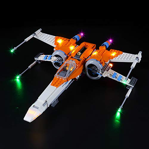 LIGHTAILING Conjunto de Luces (Star Wars Caza ala-X de PoE Dameron) Modelo de Construcción de Bloques - Kit de luz LED Compatible con Lego 75273 (NO Incluido en el Modelo)
