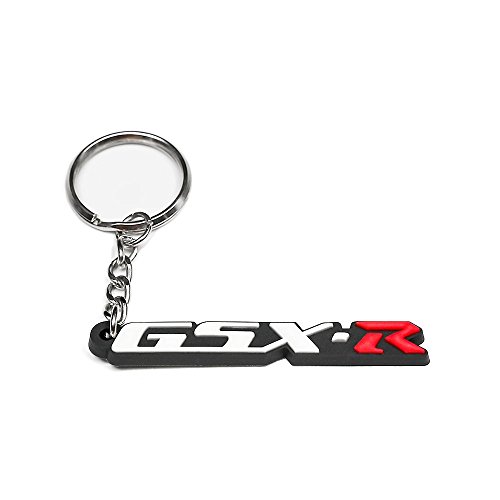 Llaveros GSXR Logo Key Fob en la decoración de motocicleta de goma Llavero para Suzuki GSXR 600 750 1000 1100 1400 (SPK002)