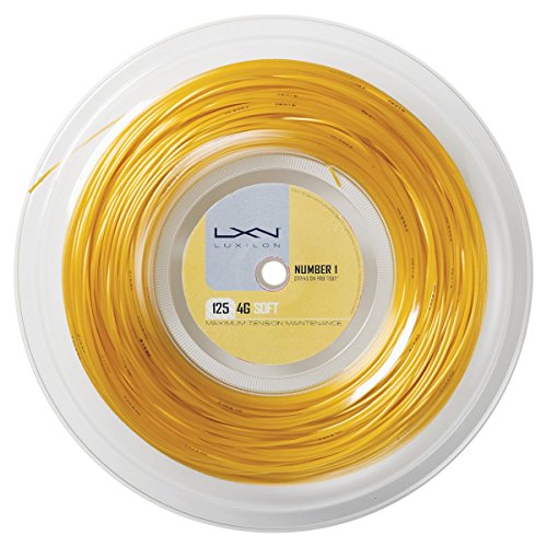 Luxilon 4G Soft Cordaje de tenis, rollo 200 m, unisex, dorado, 1.25 mm