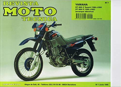 MANUAL REVISTA MOTO TECNICA YAMAHA XT600 Z Y E 1986-90 y 1990-92+FUNDA MOTO GRATIS DE 205 CM